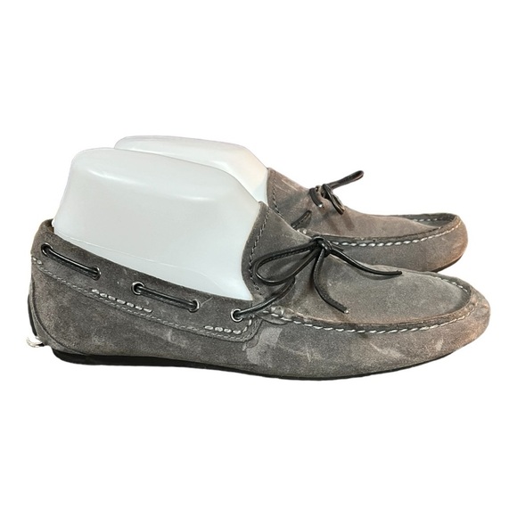 Coach Jasper Suede Leather Slip-On Loafers Gray Size 7D Men’s - Picture 3 of 11